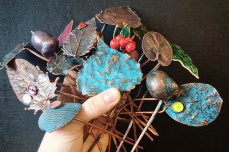 Медь и стекло